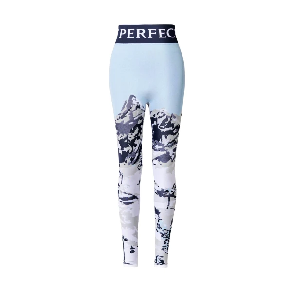 Perfect Moment Jacquard Base Layer Legging in Landscape | Leggings | Coveti