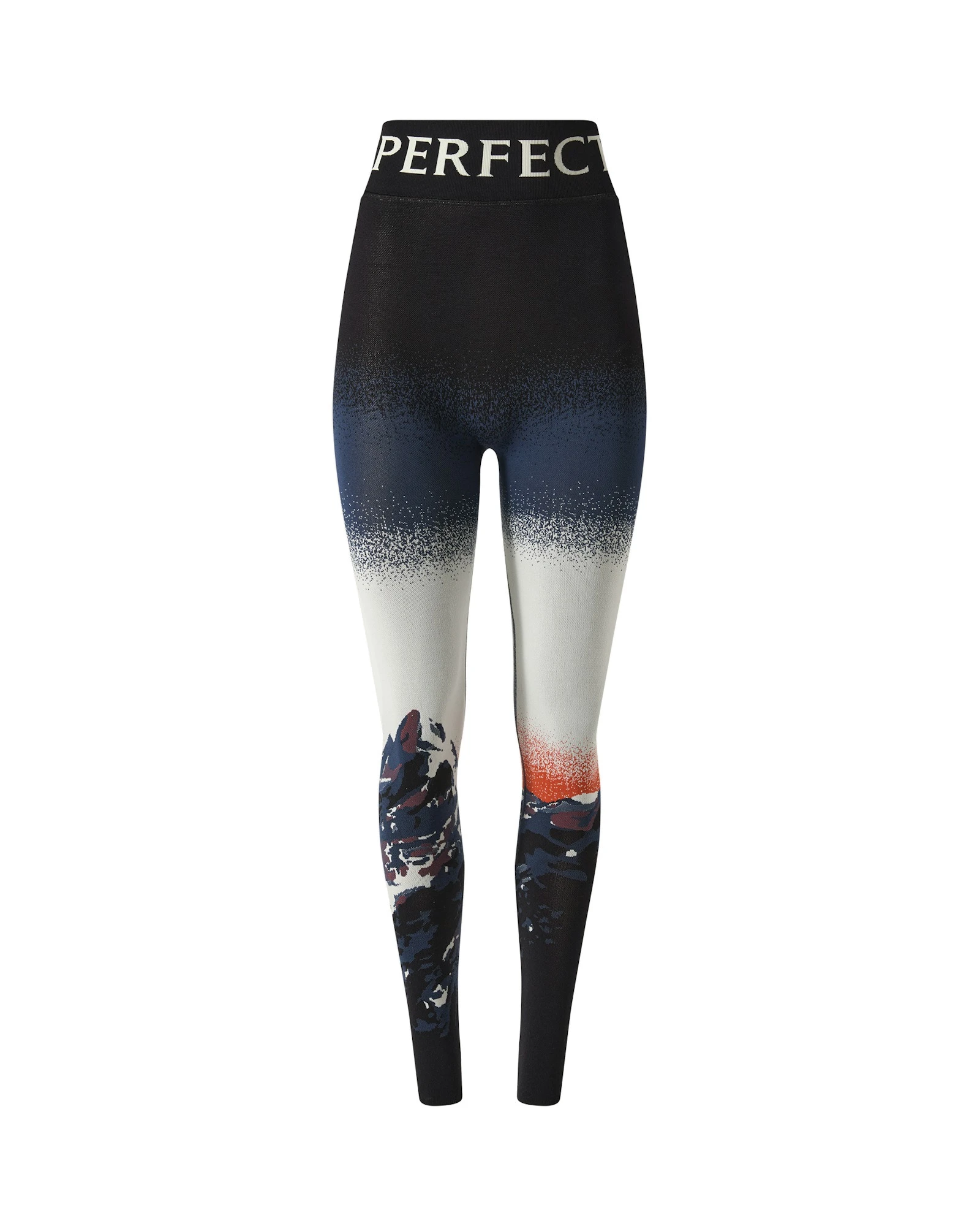 Perfect Moment Jacquard Base Layer Legging in Navy & White Perfect Moment Jacquard Base Layer Legging in Navy & White | Leggings | Coveti