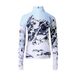 Perfect Moment Jacquard Base Layer Top in Landscape | Long Sleeve | Coveti