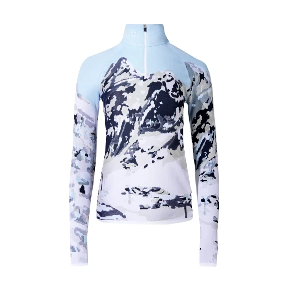 Perfect Moment Jacquard Base Layer Top in Landscape | Long Sleeve | Coveti