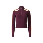 Perfect Moment LA Tour Merino Wool 1/4 Zip Sweater in Wine | Sweaters | Coveti