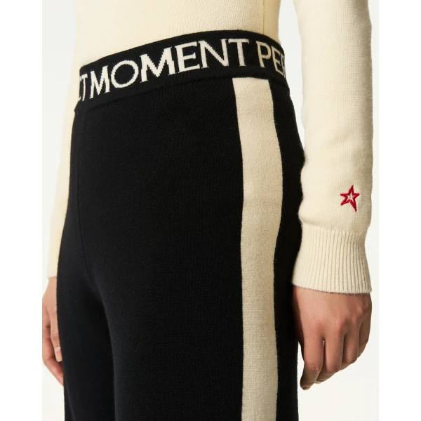 Perfect Moment LA Tour Merino Wool Jogger Pant in Black, view 4 | Sweatpants | Coveti