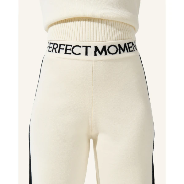 Perfect Moment LA Tour Merino Wool Jogger Pant in White, view 4 | Sweatpants | Coveti