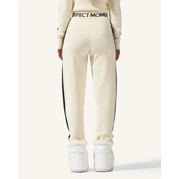 Perfect Moment LA Tour Merino Wool Jogger Pant in White, view 5 | Sweatpants | Coveti