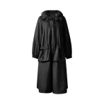 Perfect Moment Long Parachute Shell Jacket in Black | Jackets | Coveti