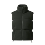Perfect Moment Merino Wool & Cashmere Down Gilet in Black | Vests | Coveti