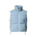 Perfect Moment Merino Wool & Cashmere Down Gilet in Cloud Blue | Vests | Coveti