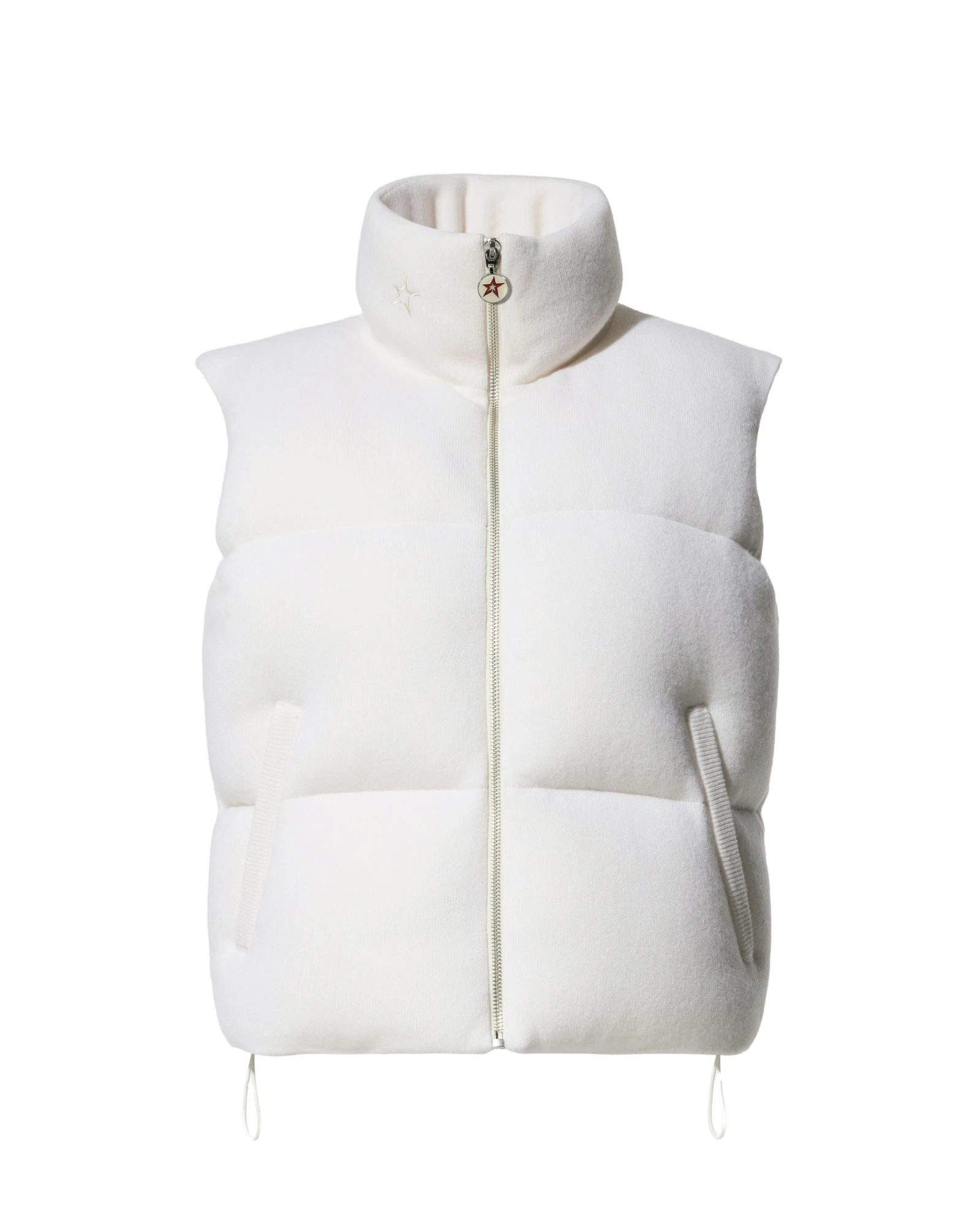 Perfect Moment Merino Wool & Cashmere Down Gilet in Nature White Perfect Moment Merino Wool & Cashmere Down Gilet in Nature White | Vests | Coveti
