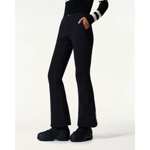 Perfect Moment Mid-Rise Aurora Apres Pant in Black, view 3 | Pants | Coveti