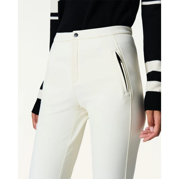 Perfect Moment Mid-Rise Aurora Apres Pant in Snow White, view 4 | Pants | Coveti