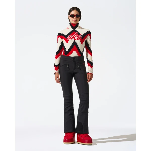 Perfect Moment Mid-Rise Aurora Ski Pant in Black, view 4 | Pants | Coveti