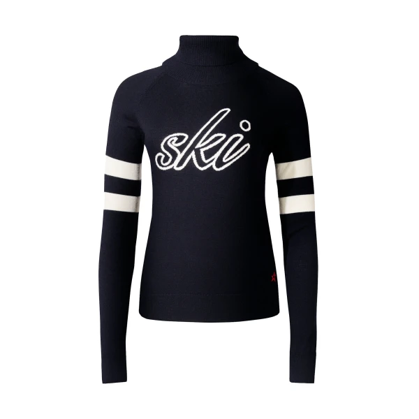 Perfect Moment Neve Merino Wool Sweater in Navy | Sweaters | Coveti