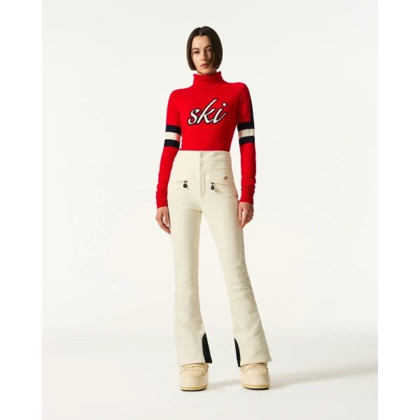 Perfect Moment Neve Merino Wool Sweater in Red, view 2 | Sweaters | Coveti
