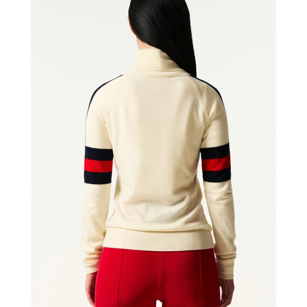 Perfect Moment Neve Merino Wool Sweater in White, view 4 | Sweaters | Coveti