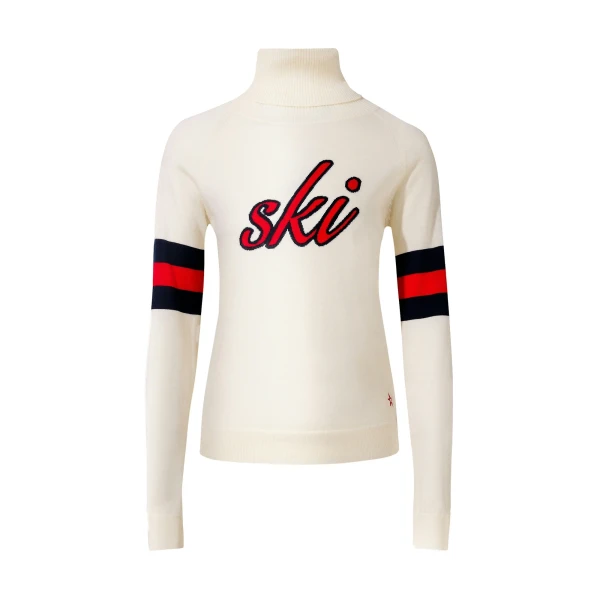 Perfect Moment Neve Merino Wool Sweater in White | Sweaters | Coveti
