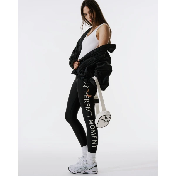 Perfect Moment Perfect Moment Logo Leggings in Black, view 3 | Leggings | Coveti