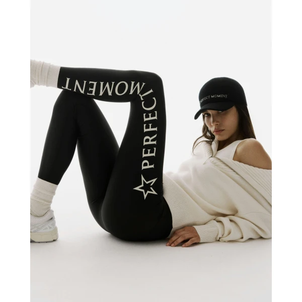 Perfect Moment Perfect Moment Logo Leggings in Black, view 4 | Leggings | Coveti