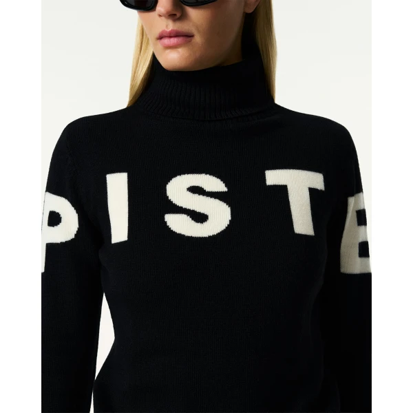 Perfect Moment Piste Merino Wool Sweater in Black, view 5 | Sweaters | Coveti
