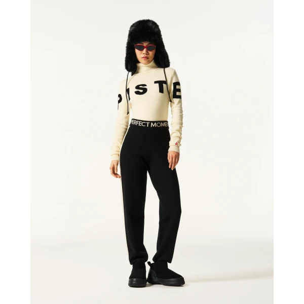 Perfect Moment Piste Merino Wool Sweater in Snow White, view 5 | Sweaters | Coveti