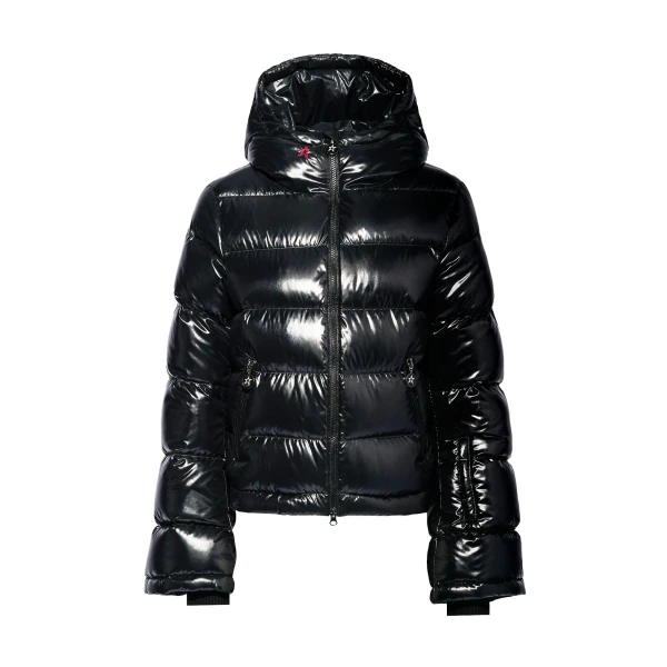 Polar Flare Down Jacket in Black Cire