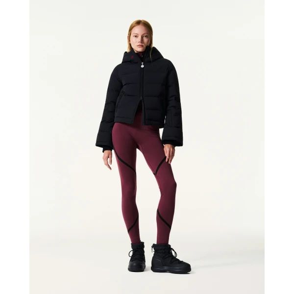 Perfect Moment Polar Flare Down Jacket in Black, view 2 | Jackets | Coveti