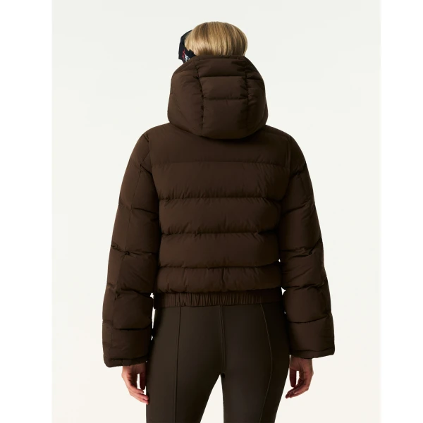 Perfect Moment Polar Flare Down Jacket in Brown, view 5 | Jackets | Coveti