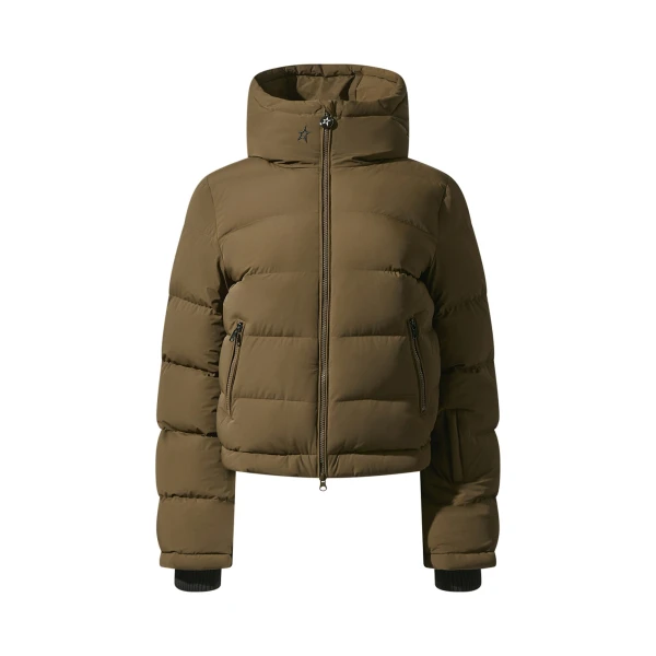 Polar Flare Down Jacket in Brown