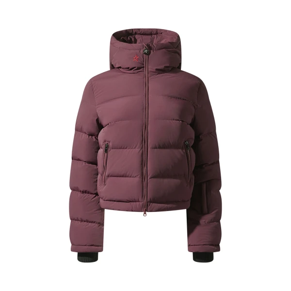 Perfect Moment Polar Flare Down Jacket in Burgundy | Jackets | Coveti
