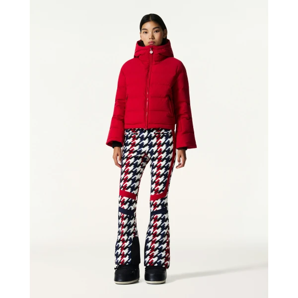 Perfect Moment Polar Flare Down Jacket in Red, view 2 | Jackets | Coveti