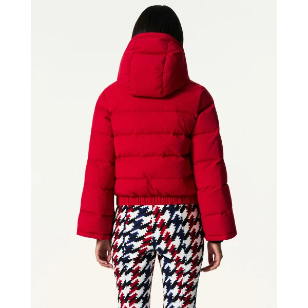 Perfect Moment Polar Flare Down Jacket in Red, view 5 | Jackets | Coveti