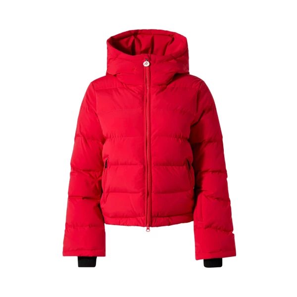 Polar Flare Down Jacket in Red