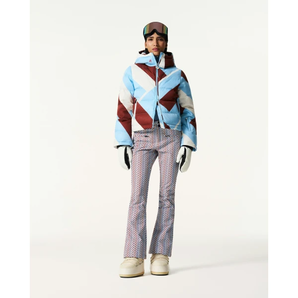 Perfect Moment Polar Flare Down Jacket in Sky Blue, view 2 | Jackets | Coveti