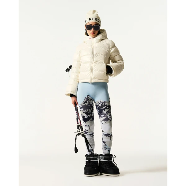 Perfect Moment Polar Flare Down Jacket in White, view 2 | Jackets | Coveti
