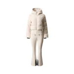 Perfect Moment Polar Flare Down Ski Suit in Oyster Pink | Jumpsuit | Coveti