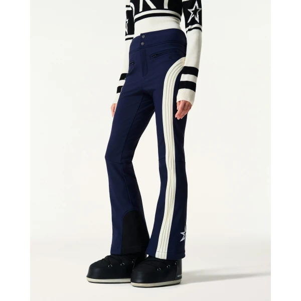 Perfect Moment Racer Ski Pant in Navy, view 3 | Pants | Coveti