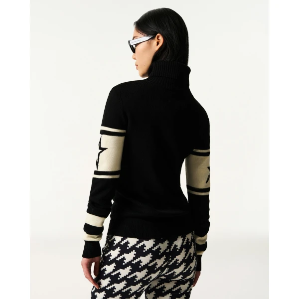 Perfect Moment Schild Merino Wool Sweater in Black, view 5 | Sweaters | Coveti