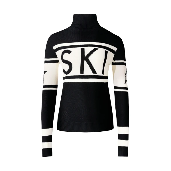 Perfect Moment Schild Merino Wool Sweater in Black | Sweaters | Coveti