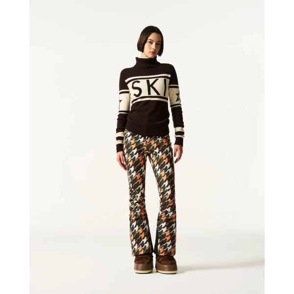 Perfect Moment Schild Merino Wool Sweater in Brown, view 2 | Sweaters | Coveti