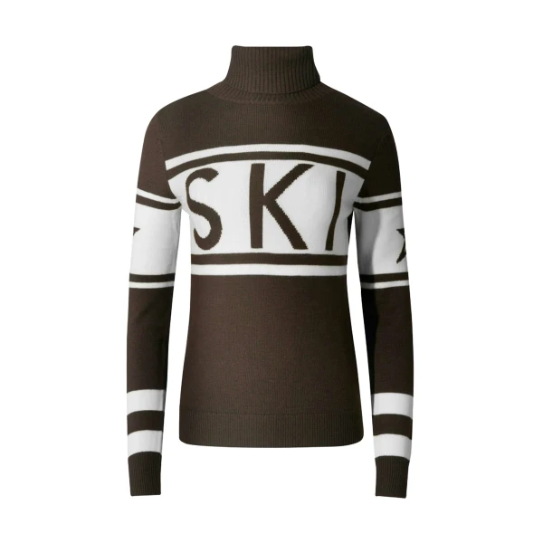 Perfect Moment Schild Merino Wool Sweater in Brown | Sweaters | Coveti