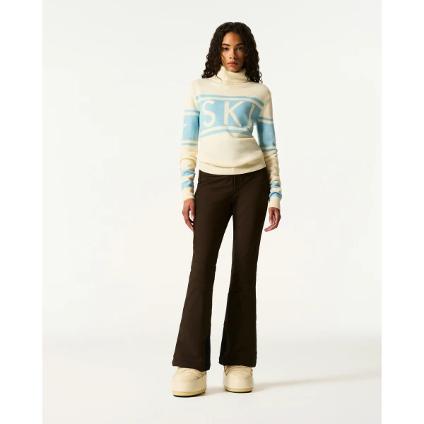 Perfect Moment Schild Merino Wool Sweater in Sky Blue, view 2 | Sweaters | Coveti