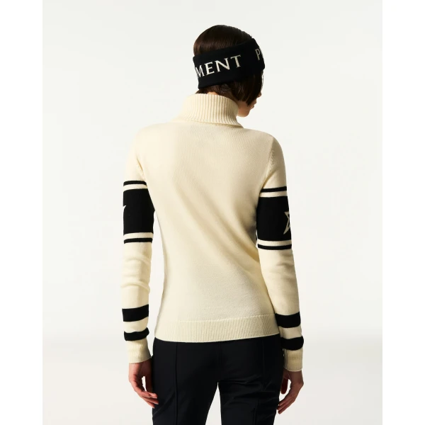 Perfect Moment Schild Merino Wool Sweater in White, view 5 | Sweaters | Coveti