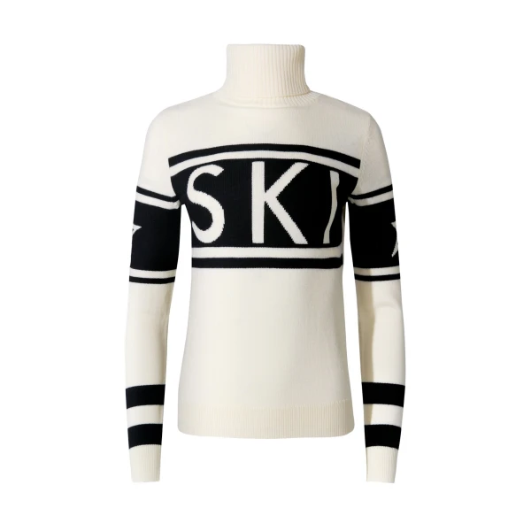 Perfect Moment Schild Merino Wool Sweater in White | Sweaters | Coveti