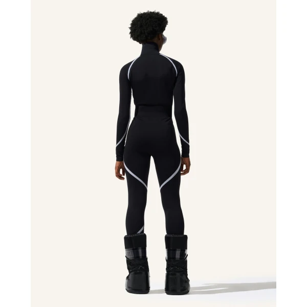 Perfect Moment Seamless Base Layer Jumpsuit in Black, view 3 | Jumpsuit | Coveti