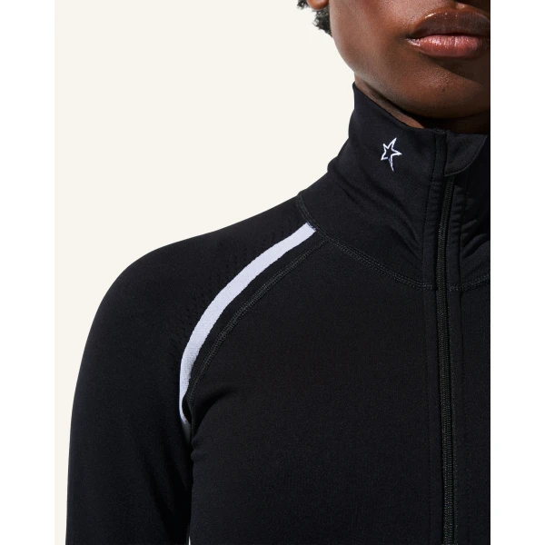 Perfect Moment Seamless Base Layer Jumpsuit in Black, view 5 | Jumpsuit | Coveti