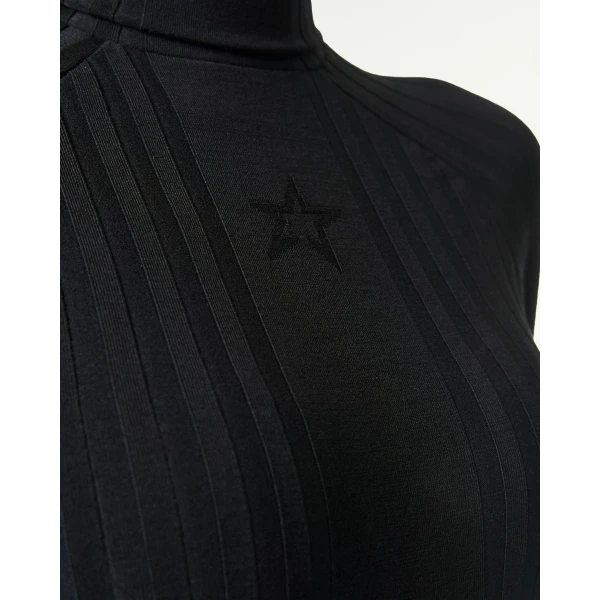 Perfect Moment Seamless Bodysuit in Black, view 4 | Bodysuit | Coveti
