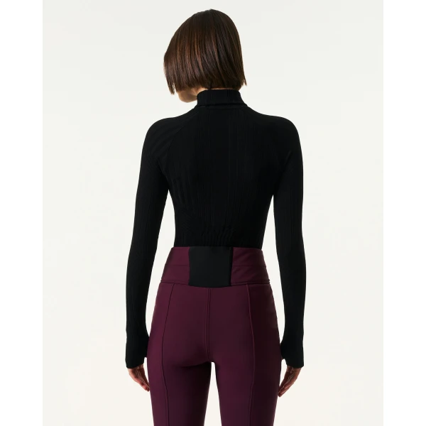 Perfect Moment Seamless Bodysuit in Black, view 5 | Bodysuit | Coveti