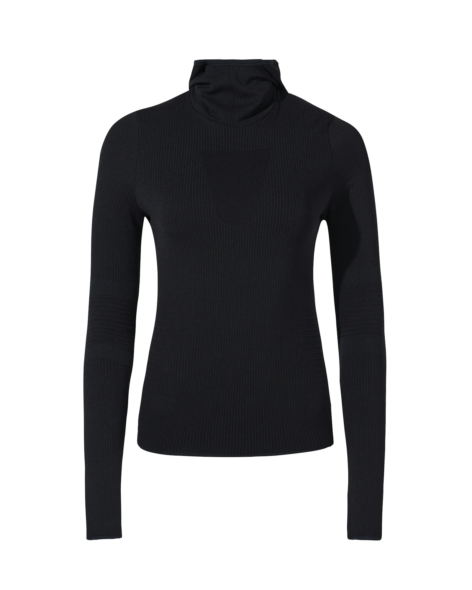 Perfect Moment Seamless Hooded Base Layer Top in Black Perfect Moment Seamless Hooded Base Layer Top in Black | Long Sleeve | Coveti