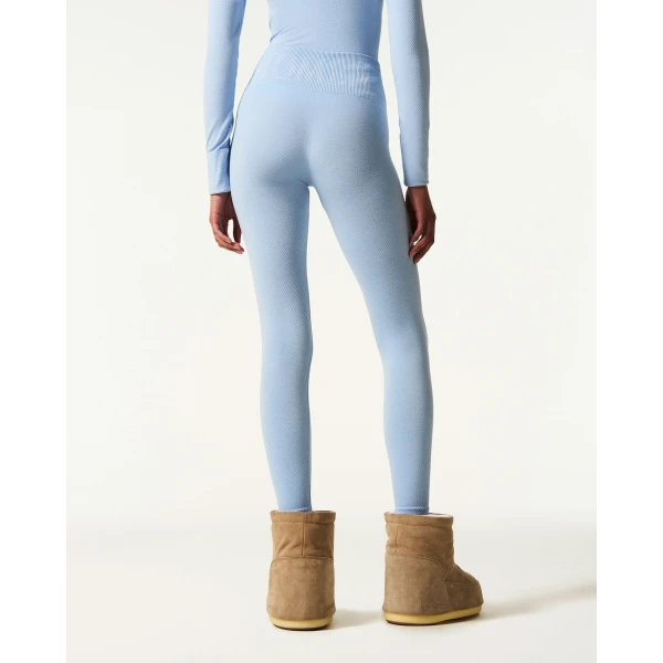 Perfect Moment Seamless Thermal Legging in Bluebird Blue, view 4 | Leggings | Coveti