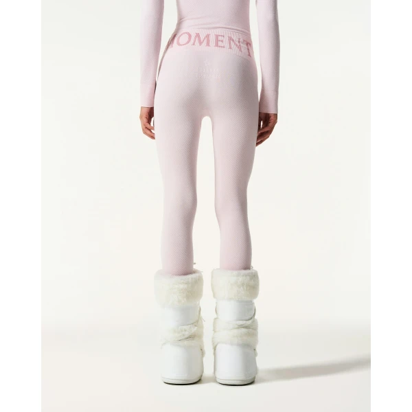 Perfect Moment Seamless Thermal Legging in Oyster Pink, view 5 | Leggings | Coveti