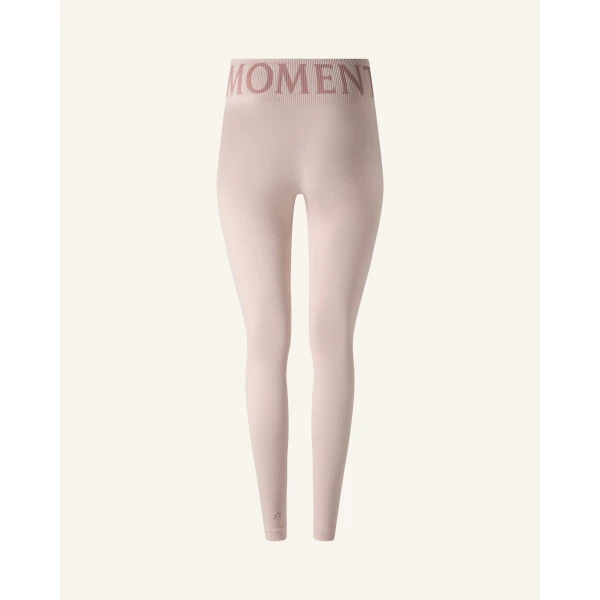 Perfect Moment Seamless Thermal Legging in Oyster Pink, view 6 | Leggings | Coveti